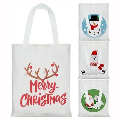 Sacos blancos de Santa para la decoración de regalos tamaño medio 30-50cm aceptable OEM / ODM