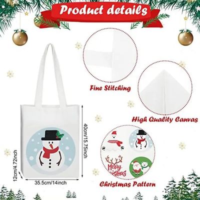 Sacos blancos de Santa para la decoración de regalos tamaño medio 30-50cm aceptable OEM / ODM