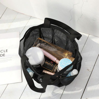 Bolsa de playa de malla para almacenamiento de cosméticos y trajes de baño para mujeres en las vacaciones de verano
