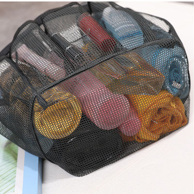 Bolsa de playa de malla para almacenamiento de cosméticos y trajes de baño para mujeres en las vacaciones de verano
