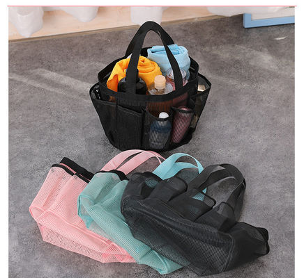 Bolsa de playa de malla para almacenamiento de cosméticos y trajes de baño para mujeres en las vacaciones de verano