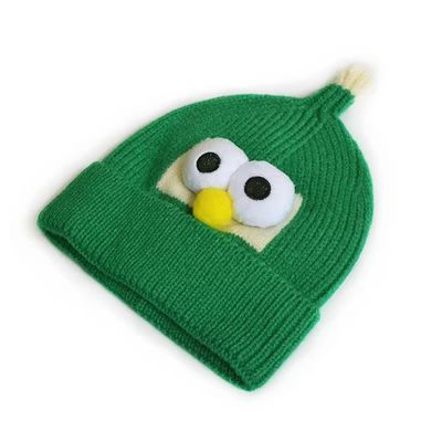 Unisex de invierno de dibujos animados de lana sombrero de gato hermano de tejido sombrero de ojo para niños y niñas tendencia