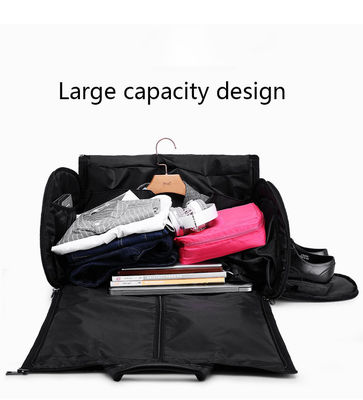 Bolsa de viaje de gimnasio de ropa con logotipo personalizado de gran capacidad para tendencia de moda e impermeable