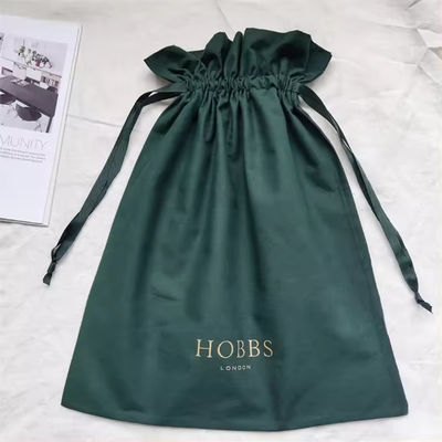 Bolsas de algodón de lienzo calico negro mediano con logotipo personalizado