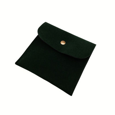 Bolso de joyería de piel de terciopelo de terciopelo personalizado para collar anillo de oreja pulsera