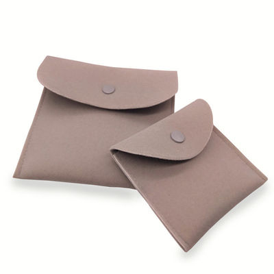 Bolso de joyería de piel de terciopelo de terciopelo personalizado para collar anillo de oreja pulsera