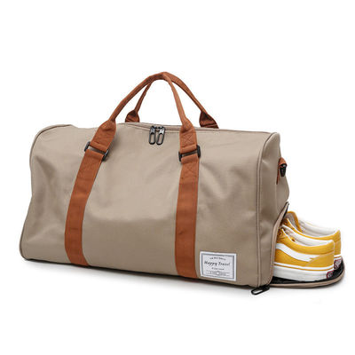 Patrón de hilo Logotipo personalizado Bolsa de equipaje plegable para viajes de gran capacidad a prueba de agua