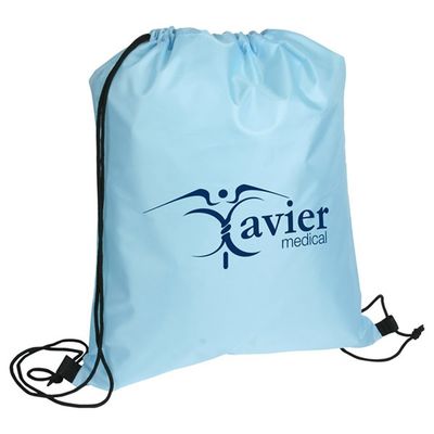 OEM/ODM aceptado Logotipo personalizado Mochila de poliéster de cuerda de tira para viajes y deportes