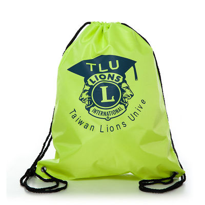 OEM/ODM aceptado Logotipo personalizado Mochila de poliéster de cuerda de tira para viajes y deportes