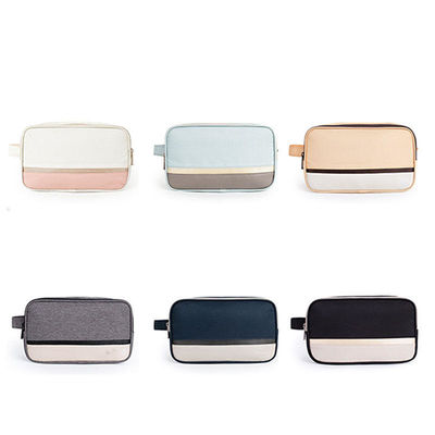 Bolso de maquillaje portátil impermeable con gancho colgante para hombres y mujeres