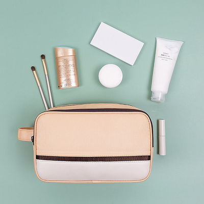 Bolso de maquillaje portátil impermeable con gancho colgante para hombres y mujeres