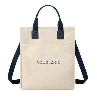 PU Mano Eco Amigo impermeable Laminado de lona Tote Bolso de compras con logotipo personalizado