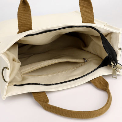 PU Mano Eco Amigo impermeable Laminado de lona Tote Bolso de compras con logotipo personalizado