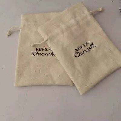Vida diaria Impresión personalizada Bolsas de cuerda de dibujo Bolsa de polvo de lona de algodón con logotipo personalizado