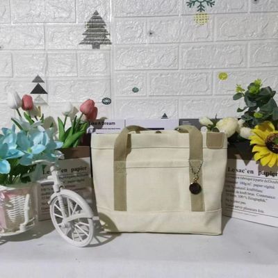 Bolsas de compras de lienzo de comestibles con mango de cuerda y otro tipo de patrón