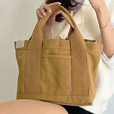 Bolsas de compras de lienzo de comestibles con mango de cuerda y otro tipo de patrón