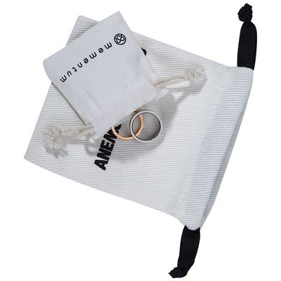 Bolsa de algodón de muselina con cinta para soluciones de embalaje de joyas