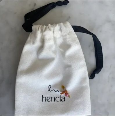 Bolsa de algodón de muselina con cinta para soluciones de embalaje de joyas