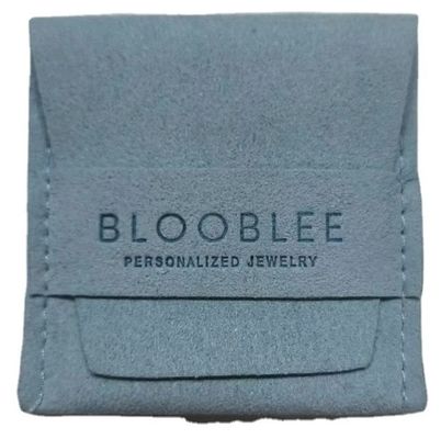 Bolsa de embalaje de joyas de bolso y caja de regalo de terciopelo de microfibra impresa a medida