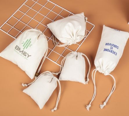 Bolsa de algodón con dibujos animados y logotipo personalizado
