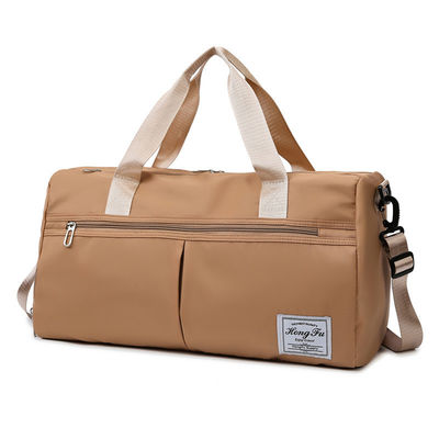 Bolsas de gimnasia de lienzo de gran capacidad con logotipo deportivo personalizado para entrenamiento de viaje de fin de semana