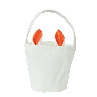 Bolso de la cesta de Pascua de la oreja del conejo portátil con fondo redondo y estilo más nuevo