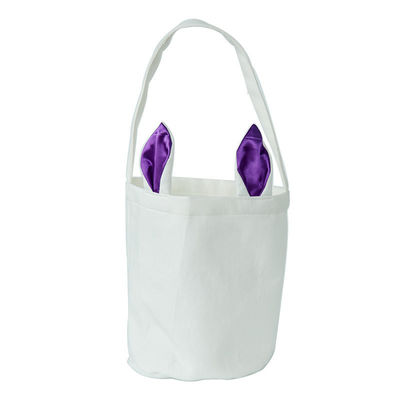 Bolso de la cesta de Pascua de la oreja del conejo portátil con fondo redondo y estilo más nuevo