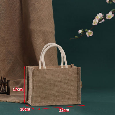 Bolsa de yute OEM / ODM aceptable con logotipo personalizado para compras ecológicas reutilizables en la playa
