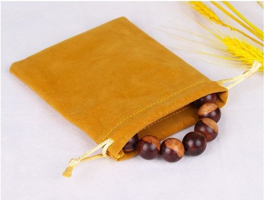 Bolsas de cordones de terciopelo de colores para embalaje y exhibición de joyas personalizadas