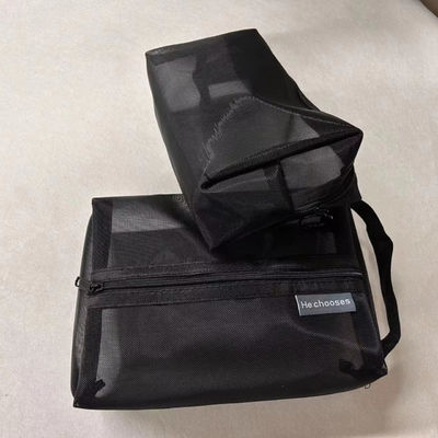 Bolso cosmético de malla más reciente para niñas mujeres almacenamiento de viajes profesionales OEM / ODM aceptado