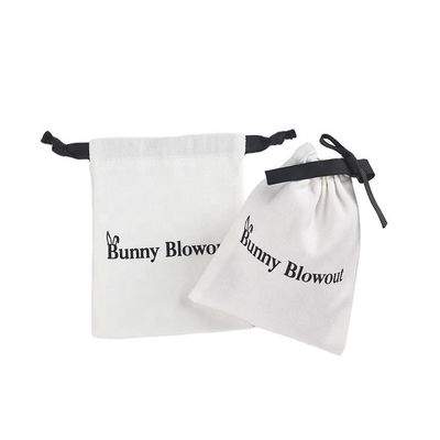 Bolsa de algodón con cuerda de dibujo con logotipo personalizado para almacenar fácilmente gafas y productos digitales