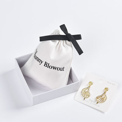 Bolsa de algodón con cuerda de dibujo con logotipo personalizado para almacenar fácilmente gafas y productos digitales