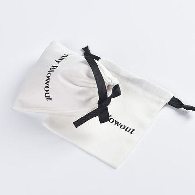 Bolsa de algodón con cuerda de dibujo con logotipo personalizado para almacenar fácilmente gafas y productos digitales