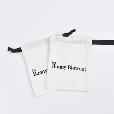 Bolsa de algodón con cuerda de dibujo con logotipo personalizado para almacenar fácilmente gafas y productos digitales