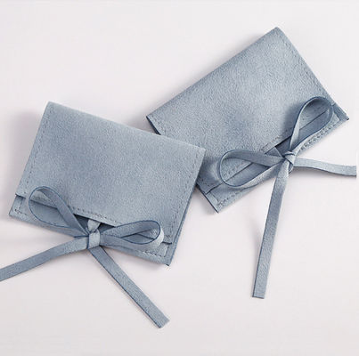 OEM / ODM aceptable bolsas de joyería de microfibra de suéter estilo de lujo para logotipo personalizado