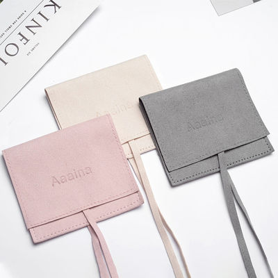 OEM / ODM aceptable bolsas de joyería de microfibra de suéter estilo de lujo para logotipo personalizado