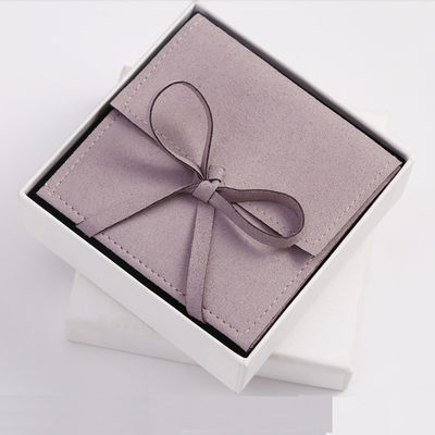 OEM / ODM aceptable bolsas de joyería de microfibra de suéter estilo de lujo para logotipo personalizado