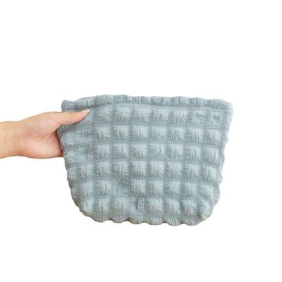 OEM/ODM aceptable bolso cosmético de malla hinchada lindo para mini bolsos de viaje de ropa de baño
