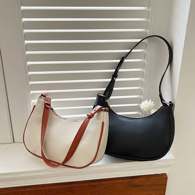 Bolso de compras de hermana suave para mujeres con sentido mayor Bolso de hombro de color sólido