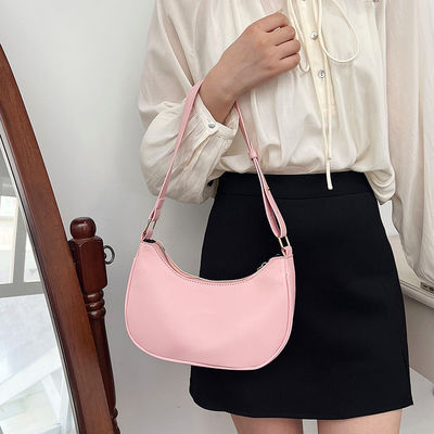 Bolso de compras de hermana suave para mujeres con sentido mayor Bolso de hombro de color sólido