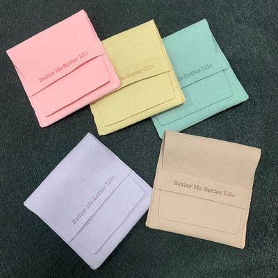 Bolso de joyería personalizado para pendientes OEM Microfibra Bolso de regalo de joyería