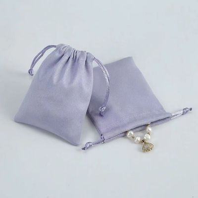 Bolso escolar de carro de terciopelo de cuerda de tira Bolso de joyería para embalaje de logotipo personalizado
