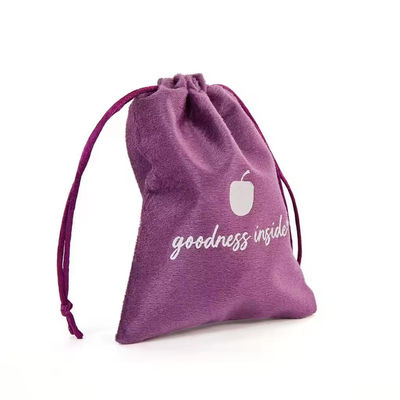 Diseño pequeño lujo polvo de terciopelo joyería de tira de la correa bolsa de embalaje bolsa y caja con logotipo