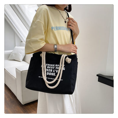 Unisex impermeable de lujo de lienzo corduroy bolsa de toque para el color personalizado vida diaria