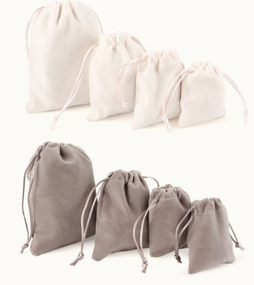 Bolso de joyas de lujo con logotipo impreso a medida y cuerdas de oro