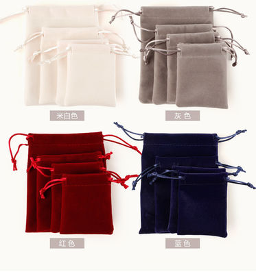 Bolso de joyas de lujo con logotipo impreso a medida y cuerdas de oro