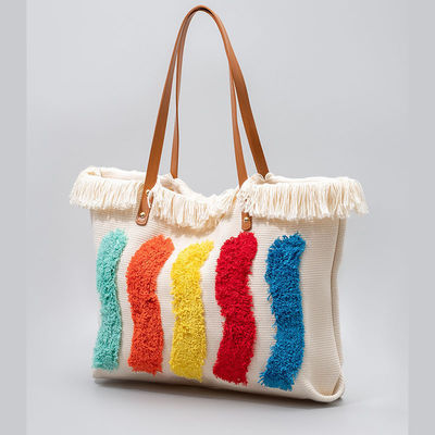 Lo más nuevo de moda personalizado de algodón reutilizable de lona bolsa de toque para mujeres Logotipo impreso