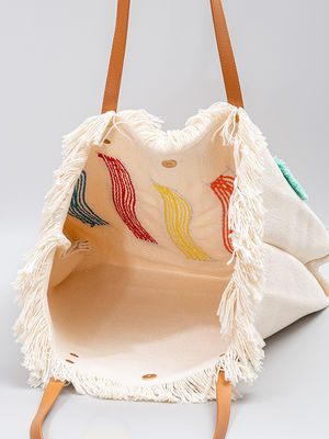 Lo más nuevo de moda personalizado de algodón reutilizable de lona bolsa de toque para mujeres Logotipo impreso