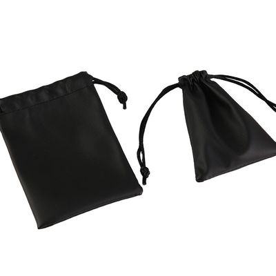 Bolso de embalaje cosmético de cuero de PU de oro personalizado para regalos de tamaño mediano