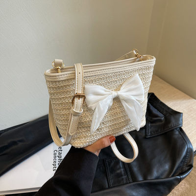 Promoción de vacaciones de verano Mujeres de moda Daisy Bucket Bolso de hombro con logotipo personalizado